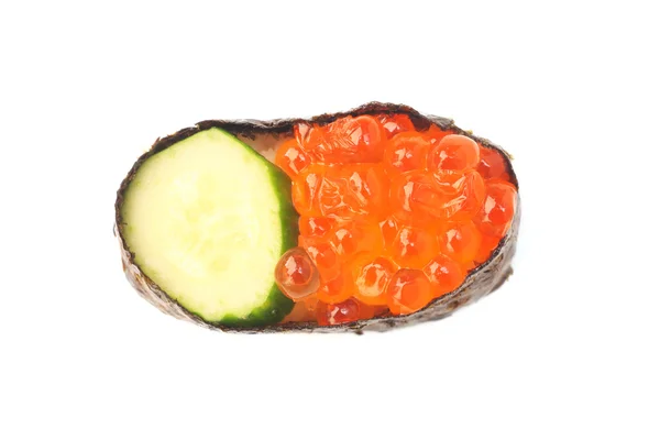 Sushi de ovas de salmão — Fotografia de Stock