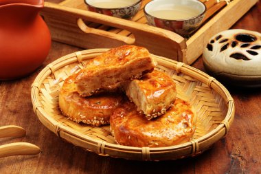  domuz yağı ve unu yapılmış et pasties  