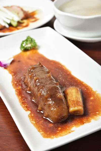 Braised sea cucumber — Stock Photo, Image