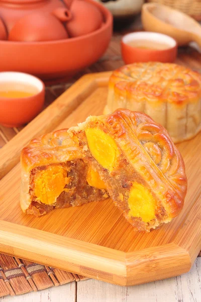 Xo-Sauce Eigelb Mondkuchen — Stockfoto