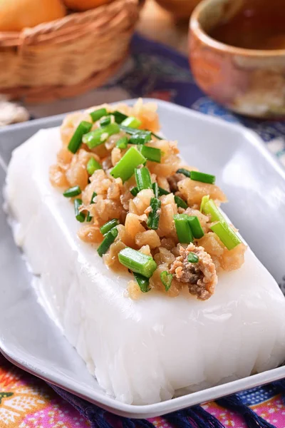 Hakka Traditionele Keuken Rijstpudding Rijstkoek — Stockfoto