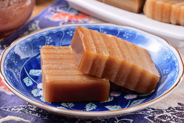 Tajwańska Hakka Tradycyjna Kuchnia Dziewięciowarstwowe Pierogi Ryżowe — Zdjęcie stockowe