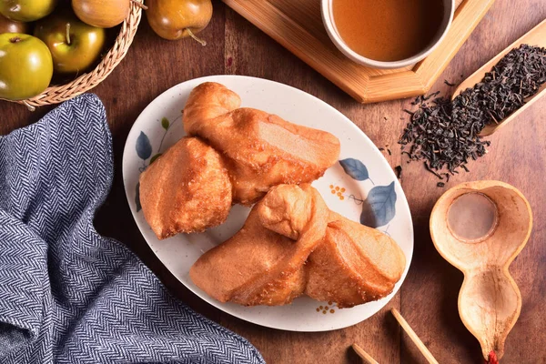 Shuangbaotai Horse Hooves Popular Street Food Taiwan — Stock Photo, Image