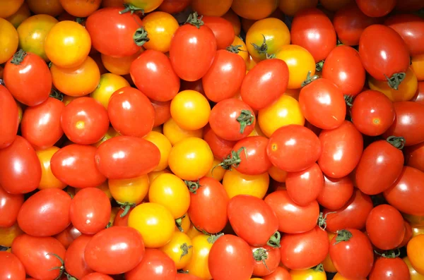 Tomates cereza amarillos y rojos . — Foto de Stock