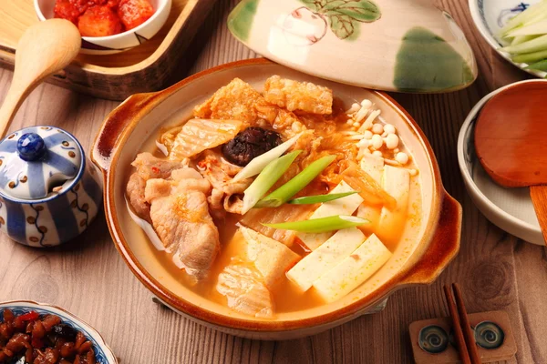 Kimchi hot pot — Stock Image Kimchi hot pot Royalty Free Stock Images