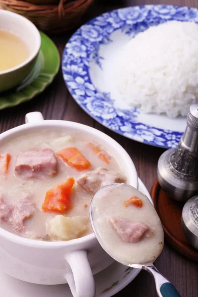 Creamy pork stew. — Stock Photo, Image