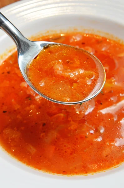 トマト野菜スープ — ストック写真