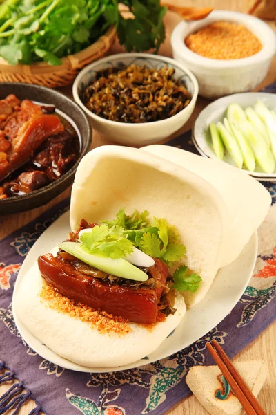 Gua Bao (στον ατμό σάντουιτς ) — Φωτογραφία Αρχείου