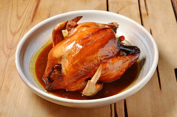Barrel-roasted chicken
