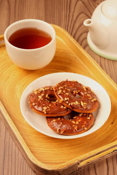 Galletas de chocolate anillo — Foto de Stock