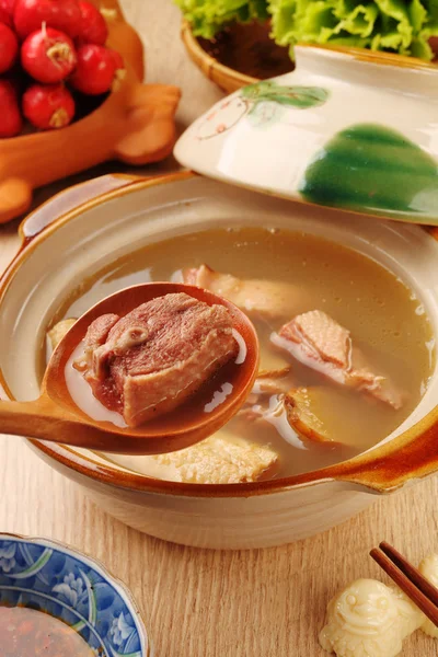 Ginger duck with rice wine — Stock Photo, Image