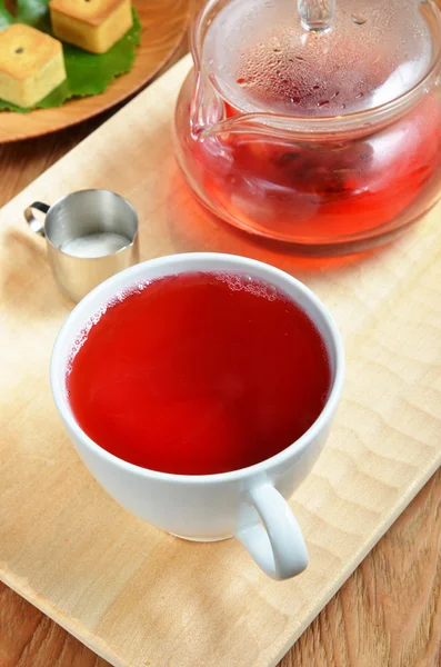 Hibiszkusz virág tea — Stock Fotó