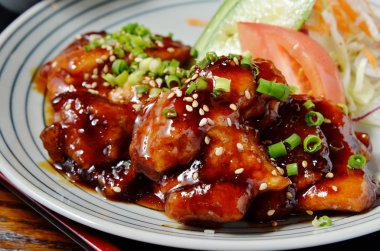 Teriyaki tavuk yemek ayarla