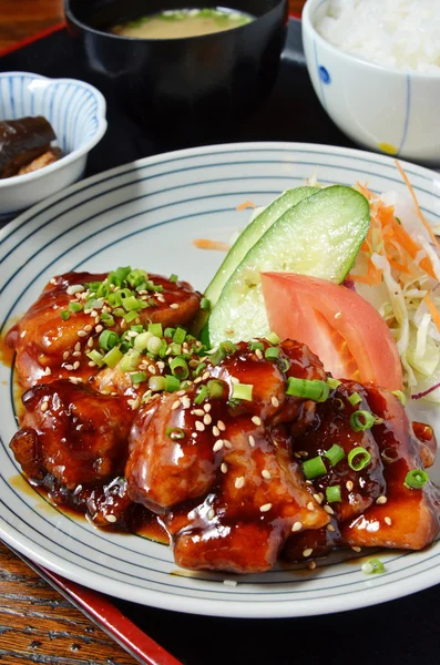 Kuřecí teriyaki denní menu — Stock fotografie