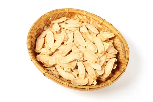 Skivad ginseng — Stockfoto