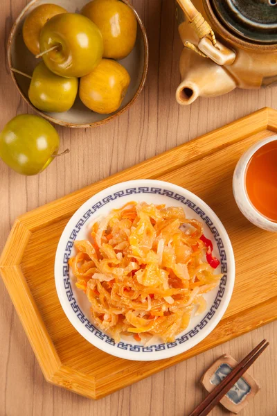 Salada de peixe geleia — Fotografia de Stock