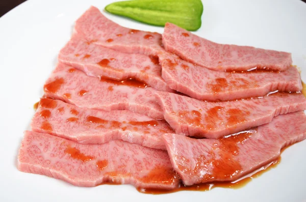 Tunna skivor nötkött — Stockfoto