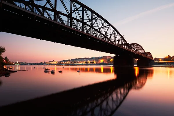 Fantastische zonsopgang in de stad — Stockfoto