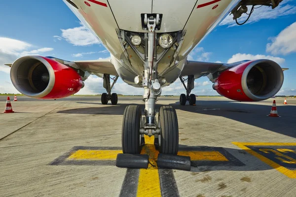 Undercarriage of the aircraft — Stock Photo, Image