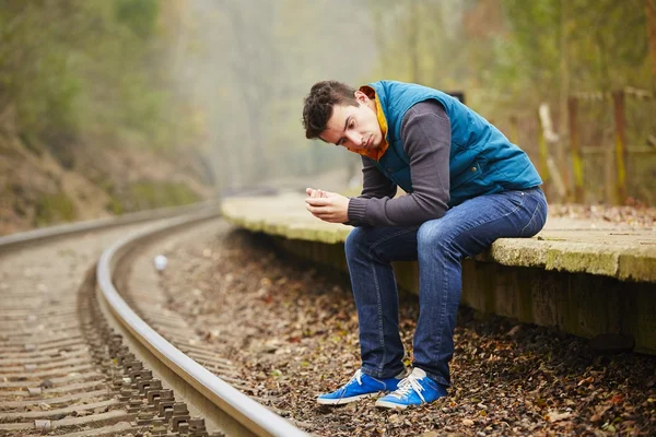 Homem triste. — Fotografia de Stock