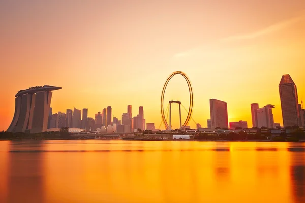 Sunset in Singapore — Stock Photo, Image