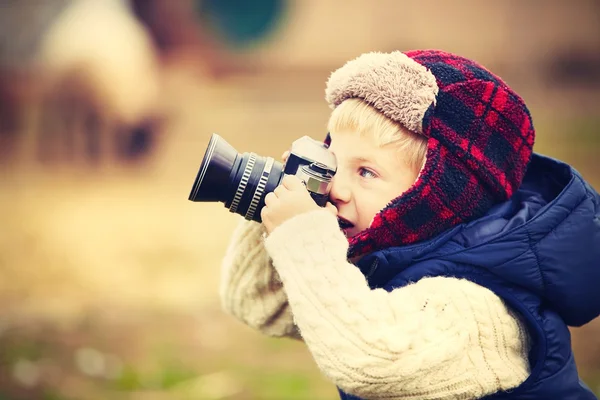 Pequeño fotógrafo — Foto de Stock