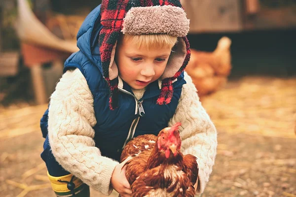 Malý farmář — Stock fotografie