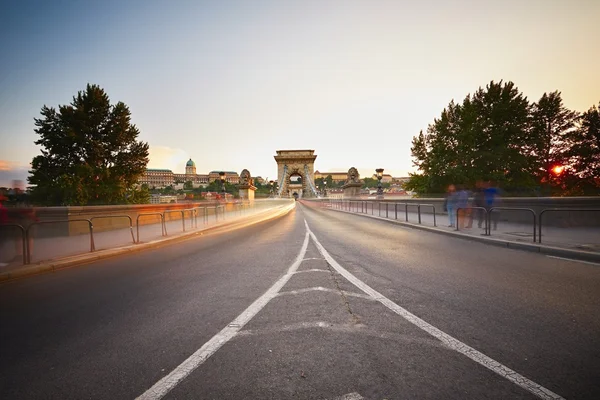 Sunset in Budapest — Stock Photo, Image