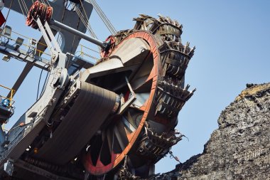 Huge mining machine clipart