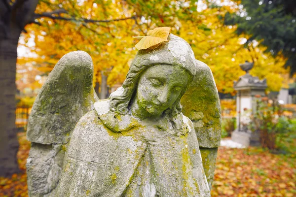 Vecchio cimitero in autunno — Foto Stock