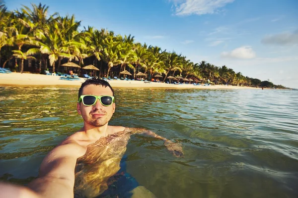 海から Selfie — ストック写真