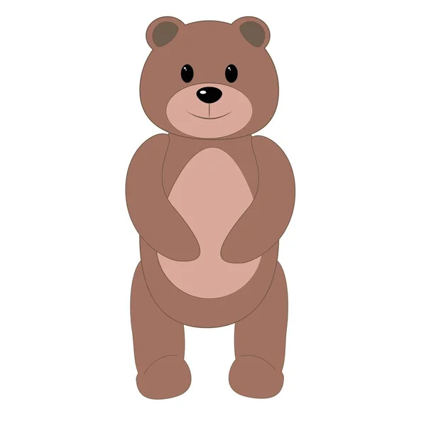Милый Медведь Мультфильма Бурый — стоковый вектор