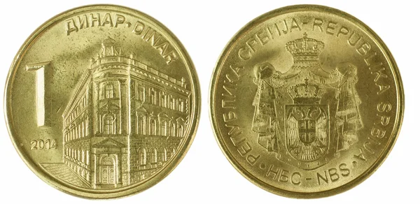 Сербський динар ізольовані — стокове фото