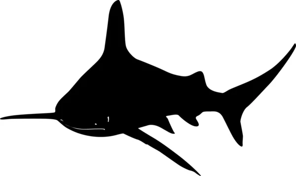 Tubarão subaquático — Vetor de Stock
