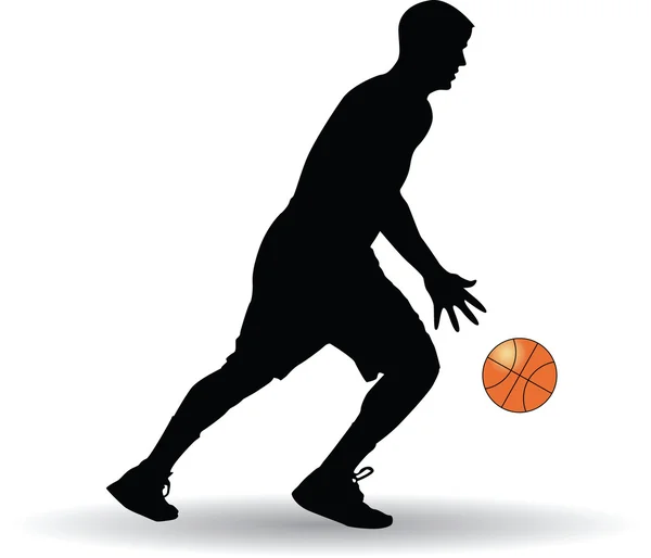 Jugadores de baloncesto — Vector de stock