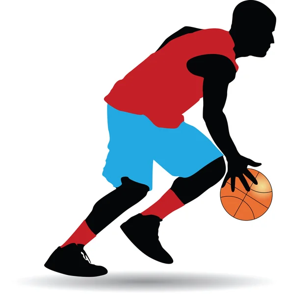 Basketball players — Stock Vector