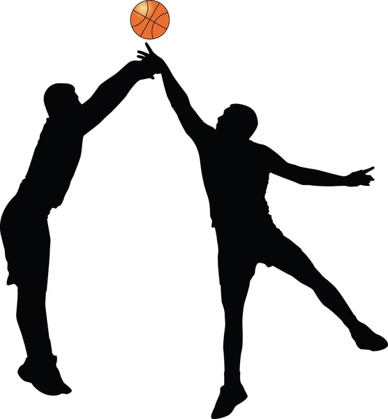 Basketball players — Stock Vector