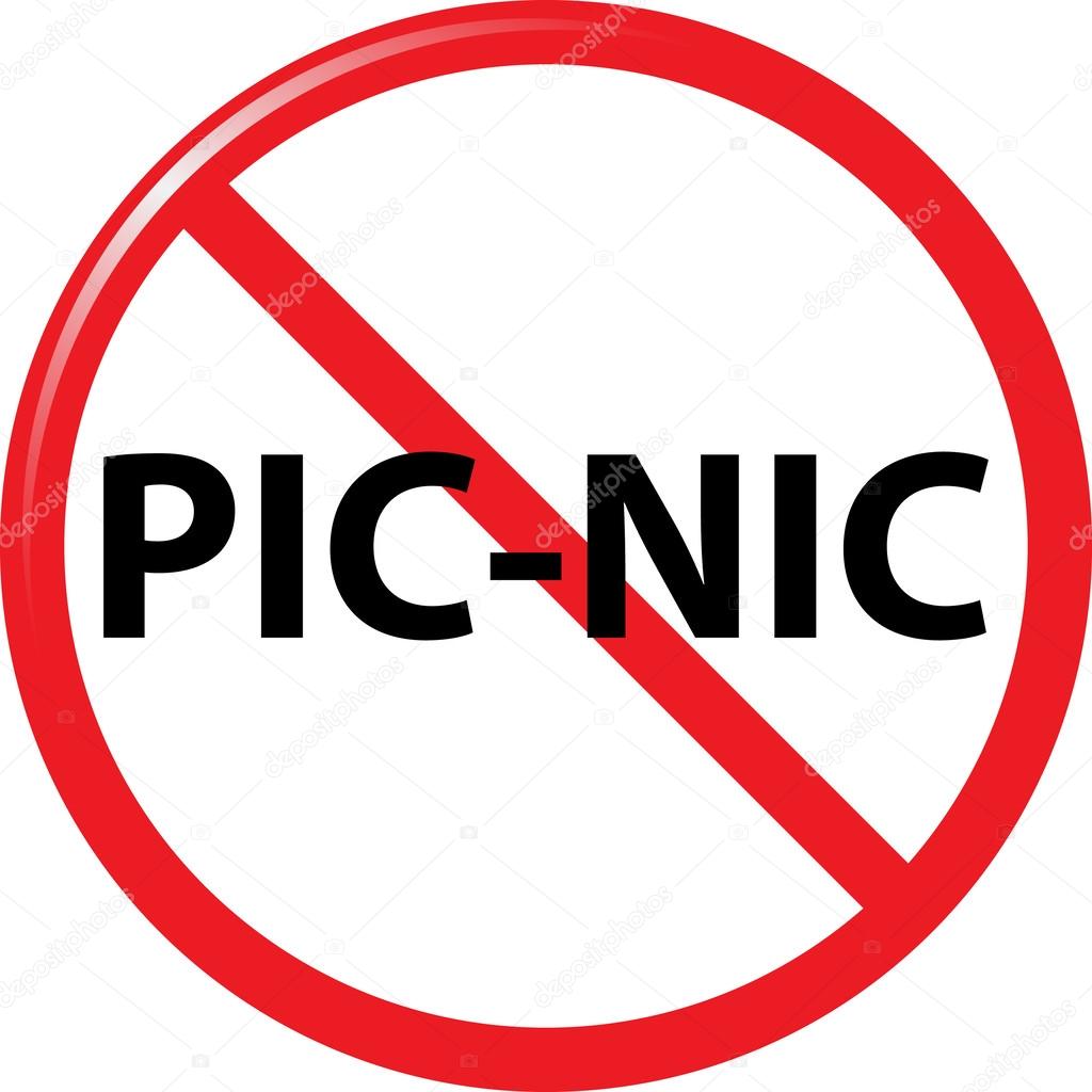 Prohibit picnic sign Stock Vector Image by ©renatas76 53470753
