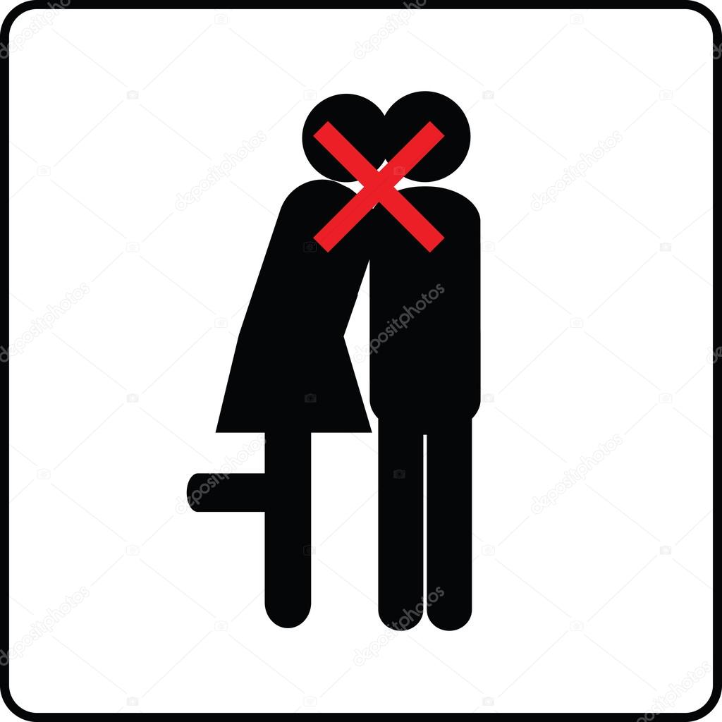 Not allowed kissing in public