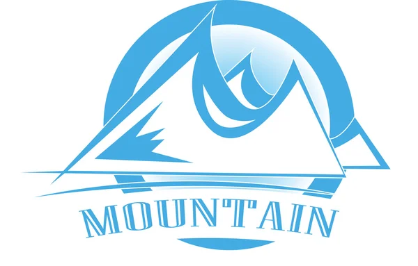 Icône montagne signe — Image vectorielle