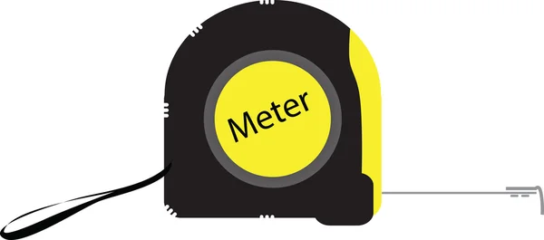 Vector met het gereedschap Meetlat tape — Stockvector