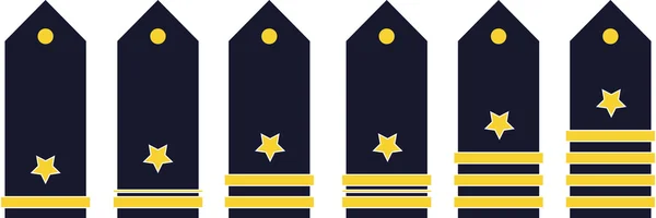 Military ranks set — Stock Vector