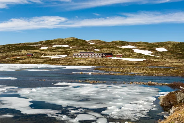 Λίμνη στην ιστορική περιοχή Bryggen — Φωτογραφία Αρχείου