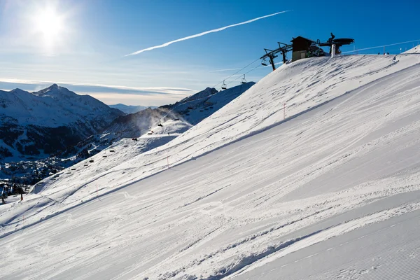 Kolejka linowa Seekareckbahn Obertauern, Austria — Zdjęcie stockowe