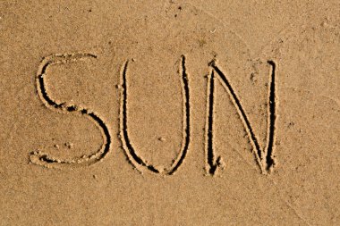 kuma çizilmiş kelime güneş