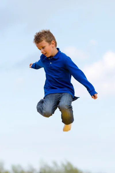 Jumping boy — Stock Photo, Image