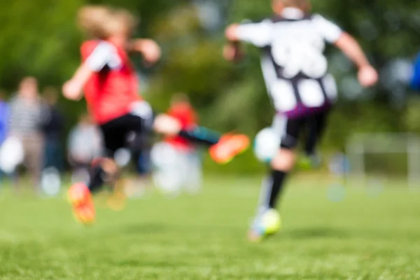 Niños soccer blur — Foto de Stock