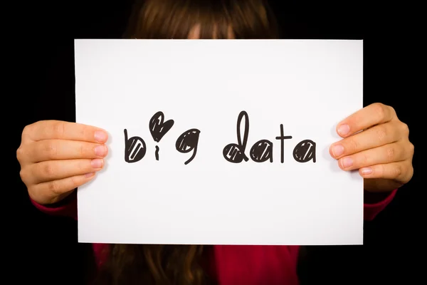 Person holding Big Data sign — Stock Photo, Image