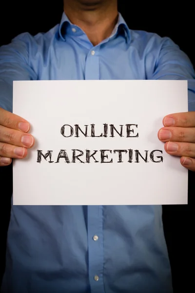 Ember Online Marketing jel — Stock Fotó