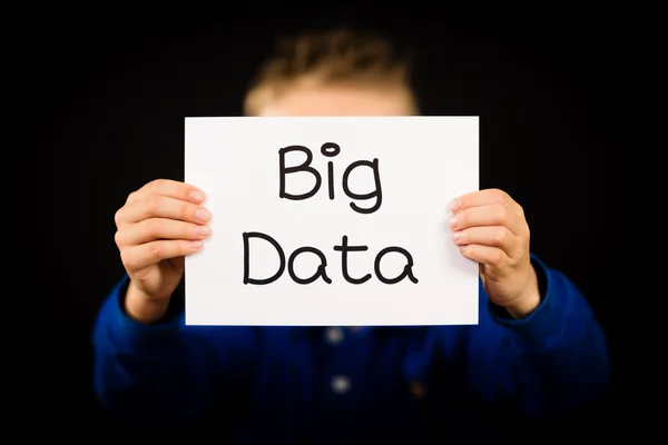 Person holding Big Data sign — Stock Photo, Image